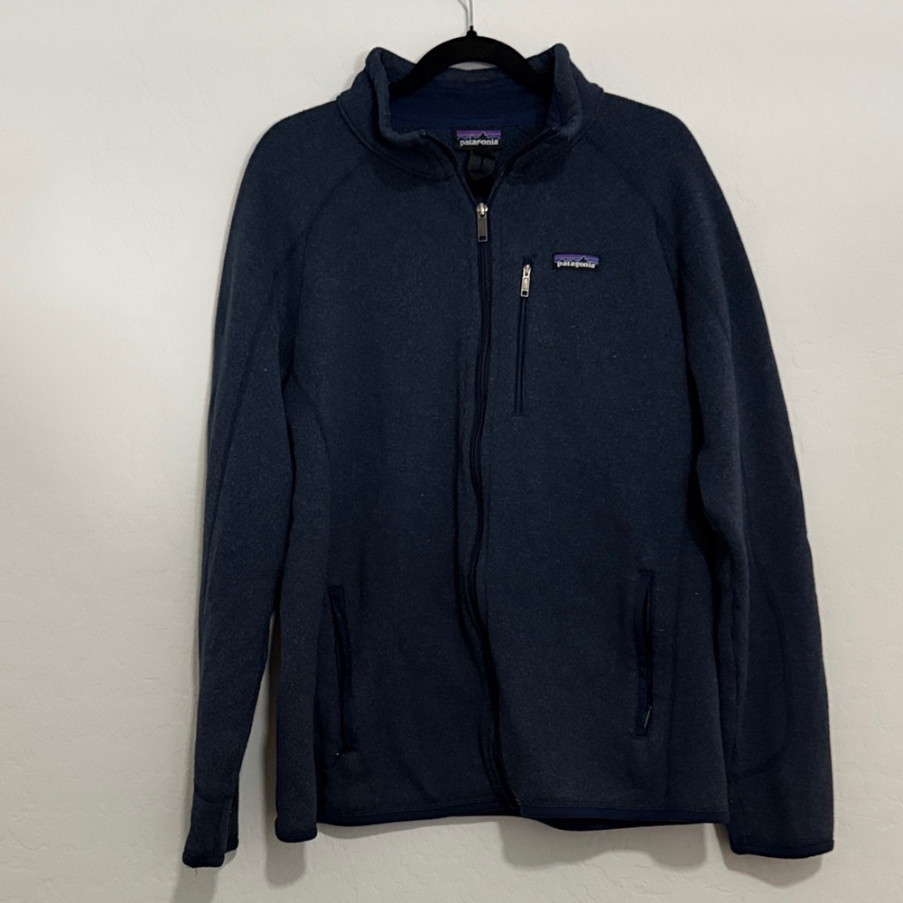 Patagonia Men’s Navy Full-Zip Fleece Jacket - Classic Zip-Up